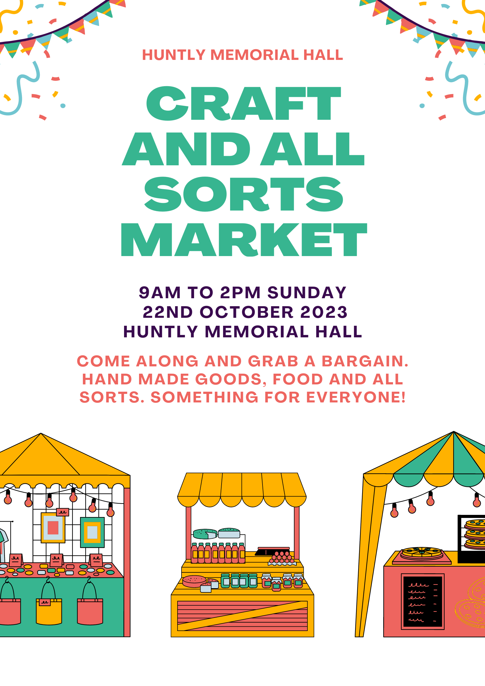 Huntly Market Stall Flyer