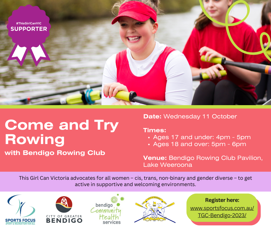 Rowing event flyer
