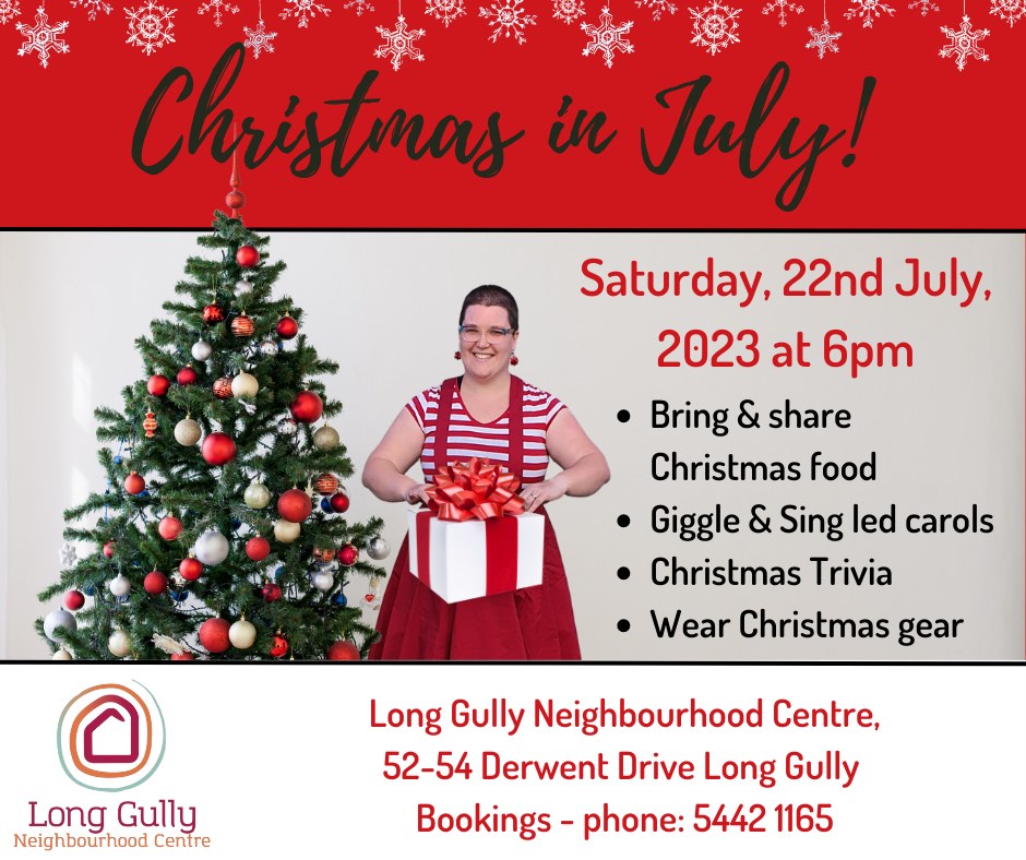 Christmas in July flyer