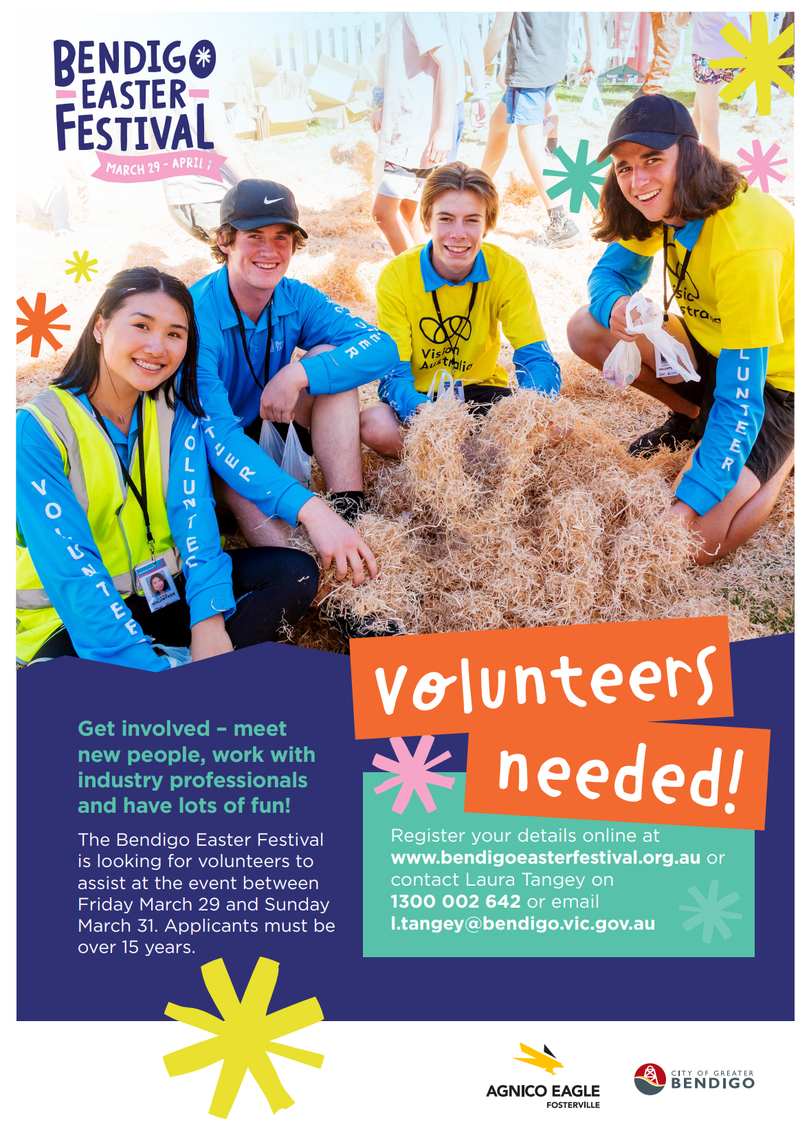 Easter Festival Volunteering flyer