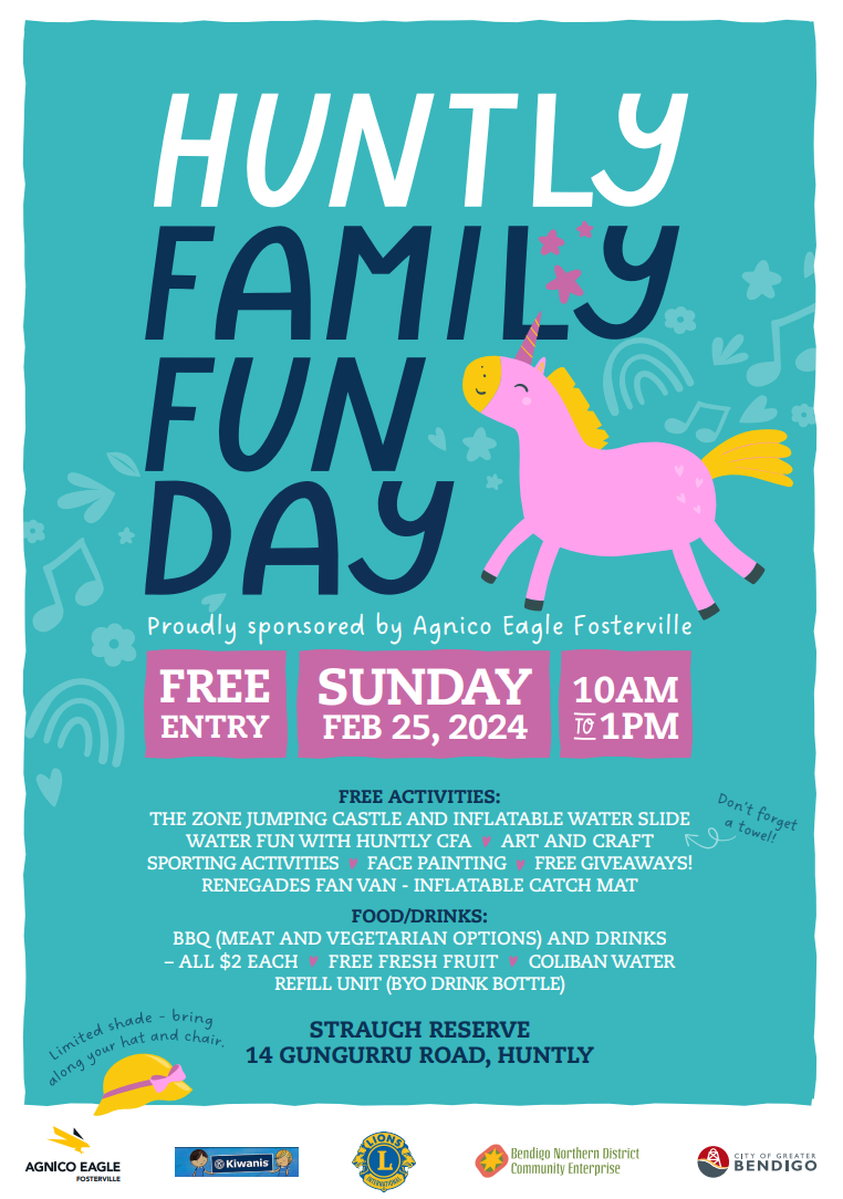 Huntly Fun Day flyer