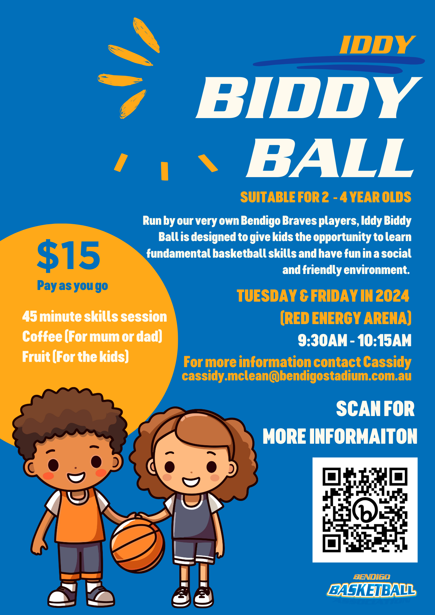 Iddy Biddy Ball flyer